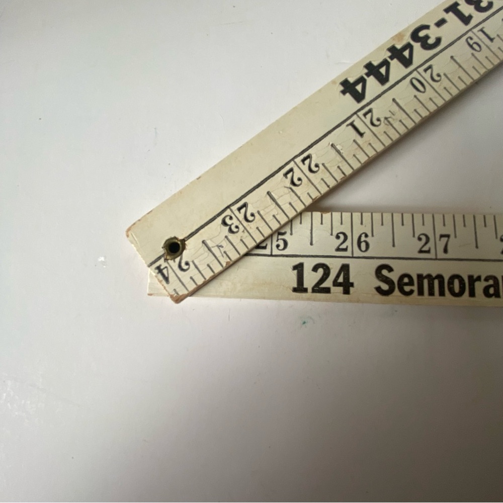 Vintage Folding Wooden Ruler - Picture 3 of 5